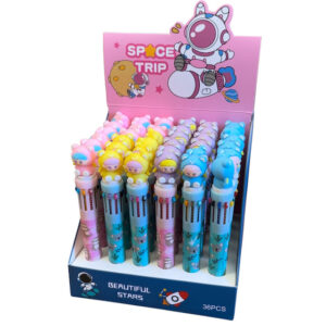 LAPIZ NIÑA KAWAII 10 COLORES