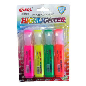 DESTACADOR FLUOR 4 PCS DESTACADOR FLUOR 4 PCS