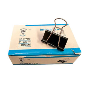 DOBLE CLIPS NEGRO 25MM