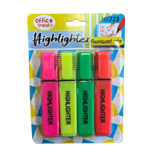 DESTACADOR FLUOR 4 PCS DESTACADOR FLUOR 4 PCS