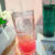 VASO VIDRIO ROSADO ANTIDERRAME