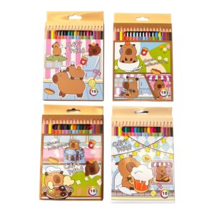 LAPICES DE COLORES 18PCS (CAPIBARA)