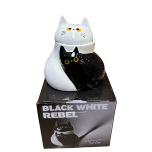 TAZON GATITO BLANCO Y NEGRO TAZON GATITO BLANCO Y NEGRO