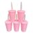 VASO ROSADO (DOCENA)