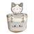 ORGANIZADOR GATO BLANCO Y GRIS 3 PCS