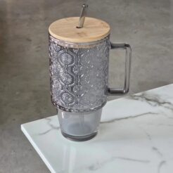 VASO VIDRIO DISEÑO OSCURO
